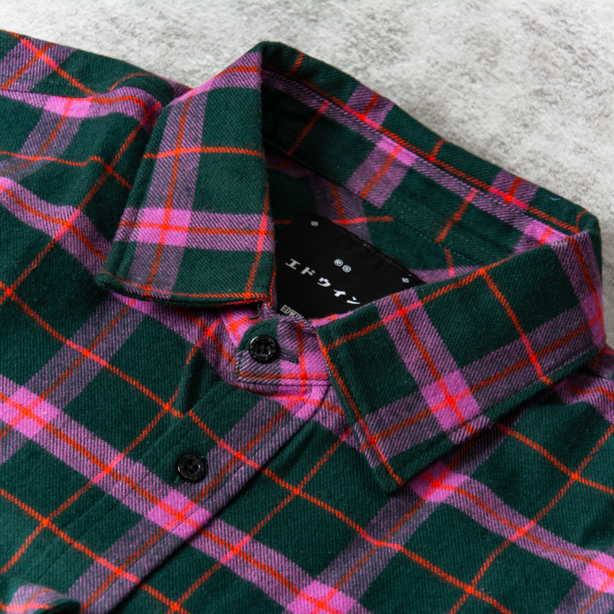 Uenui mixed stripe plaid shirt Buy the Edwin Millenium Heavy 