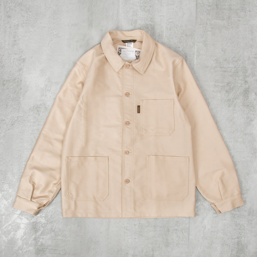 Le Laboureur Moleskin Work Jacket - Ecru 1