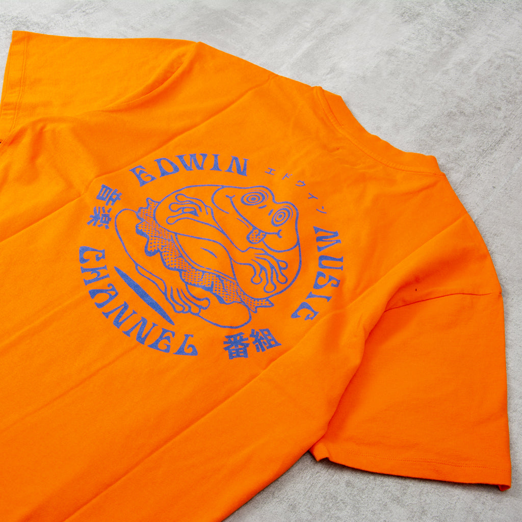 Edwin Music Channel S/S Tee - Orange 2