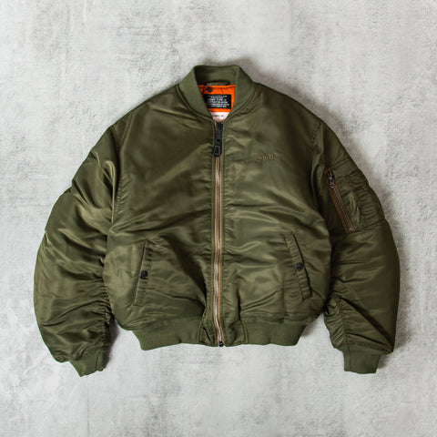 ジャケット・アウター Schott ARMYTYP-U MA1jacket Schott 90's Fit Bomber Jacket - Black 21090RS-BLK