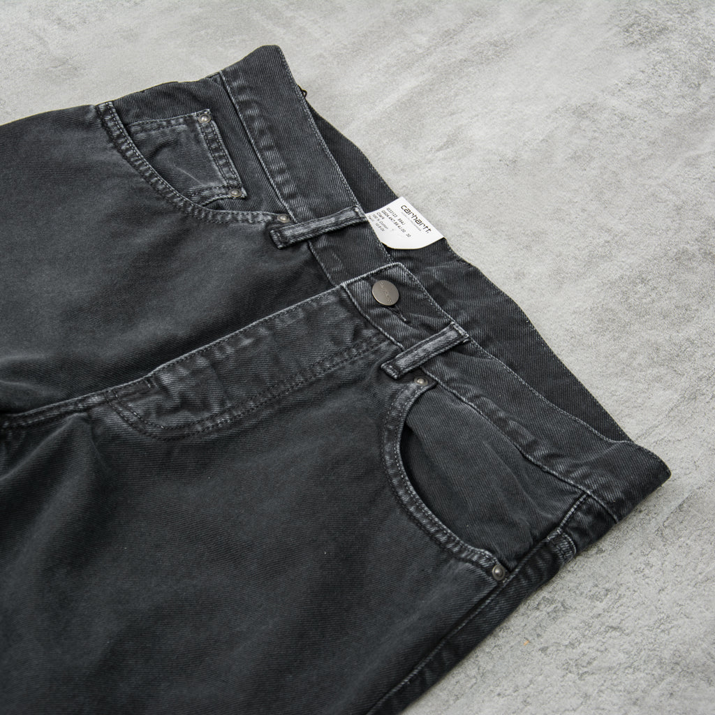 Carhartt WIP Newel Pant Jeans - Black Stone Dyed 4