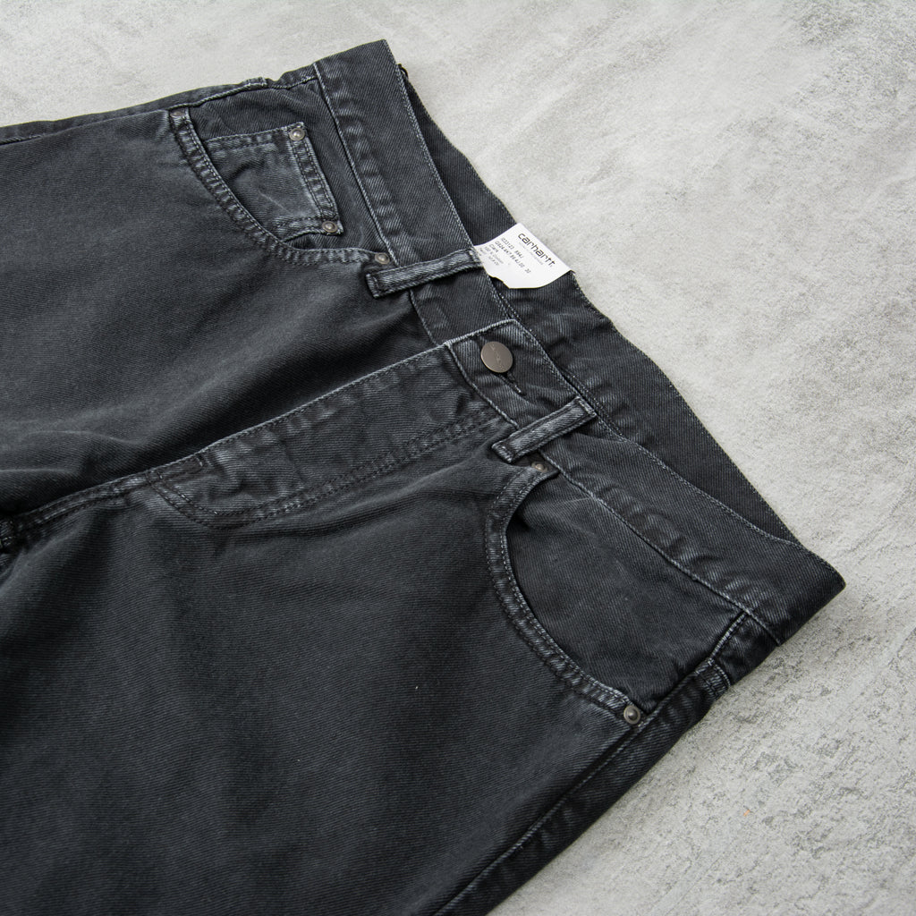 Carhartt WIP Newel Pant Jeans - Black Stone Washed 2