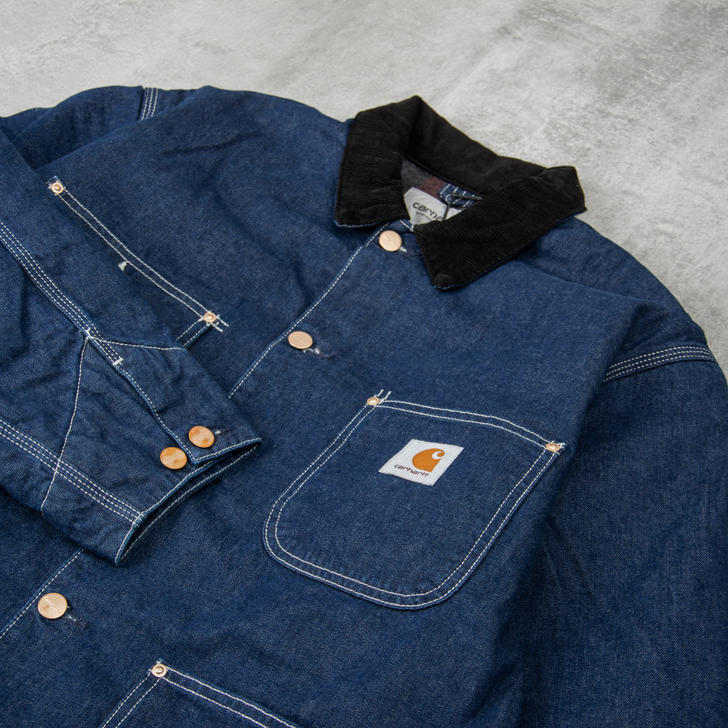 Carhartt WIP OG Chore Coat - Blue / Black One Wash 2