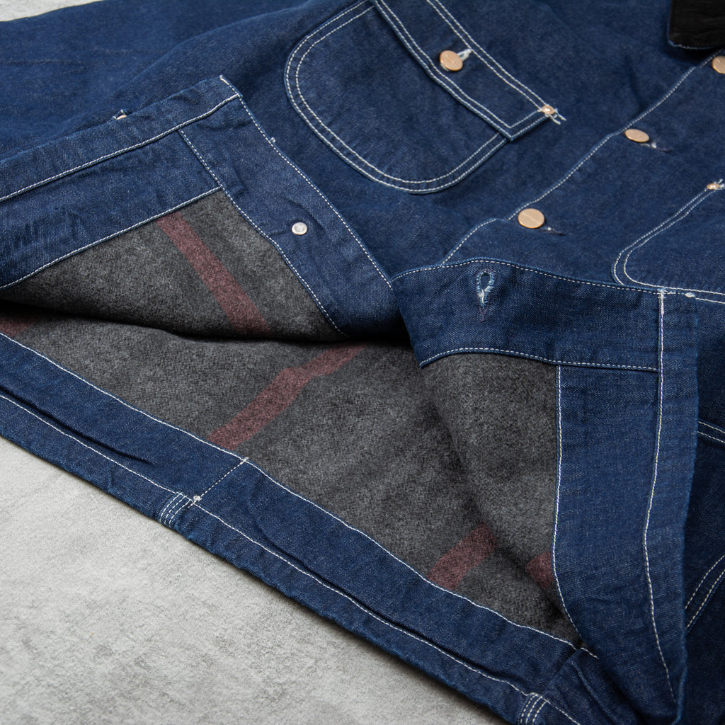 Carhartt WIP OG Chore Coat - Blue / Black One Wash 4