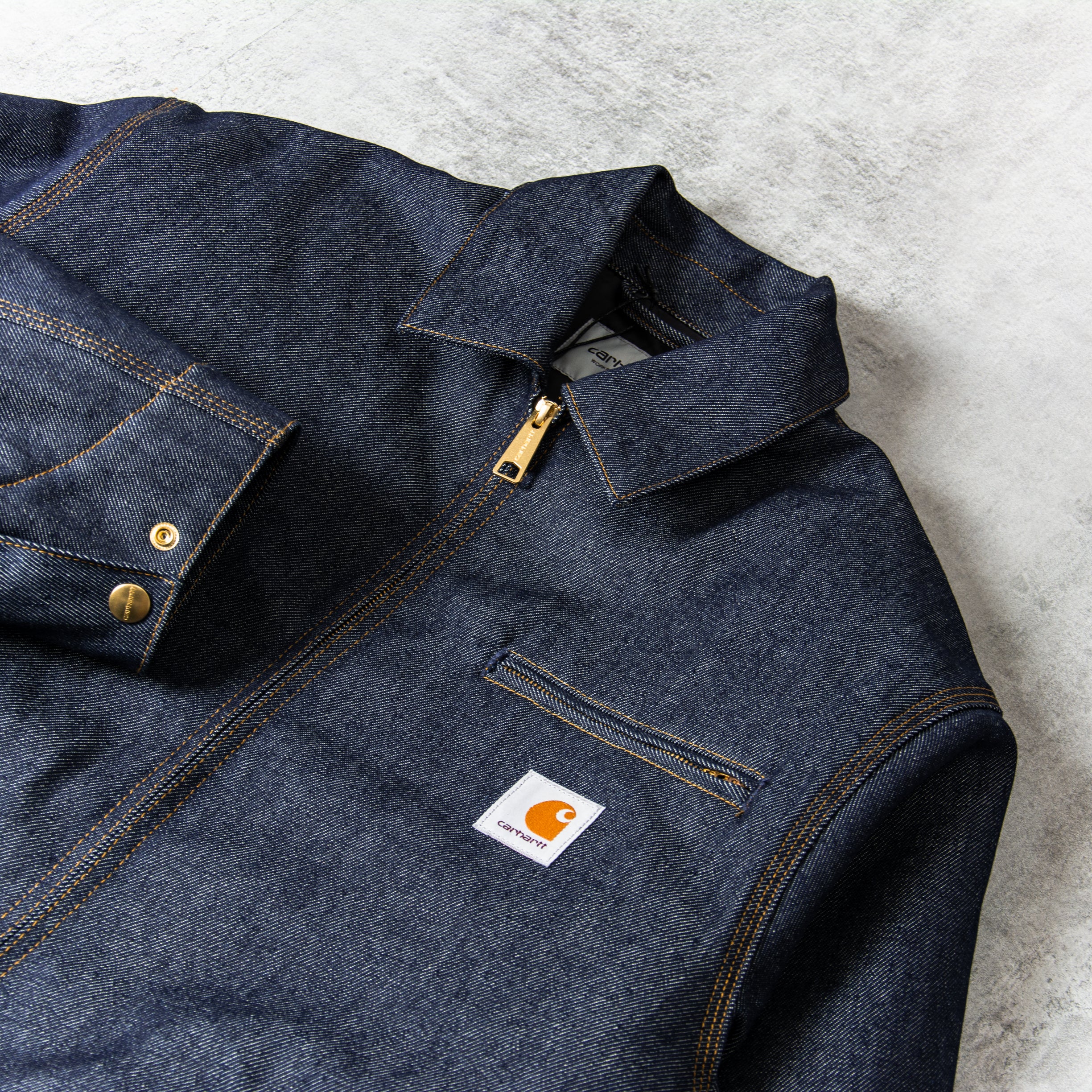 Buy the Carhartt WIP OG Detroit Jacket - Blue Rigid @Union
