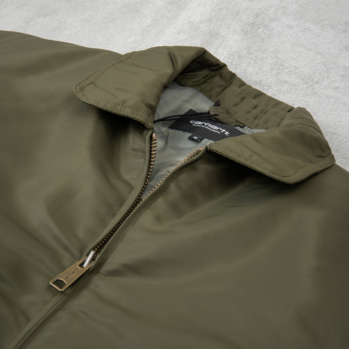 Buy the Carhartt WIP Olten Bomber - Plant / Smoke Green@Union Clothing ...