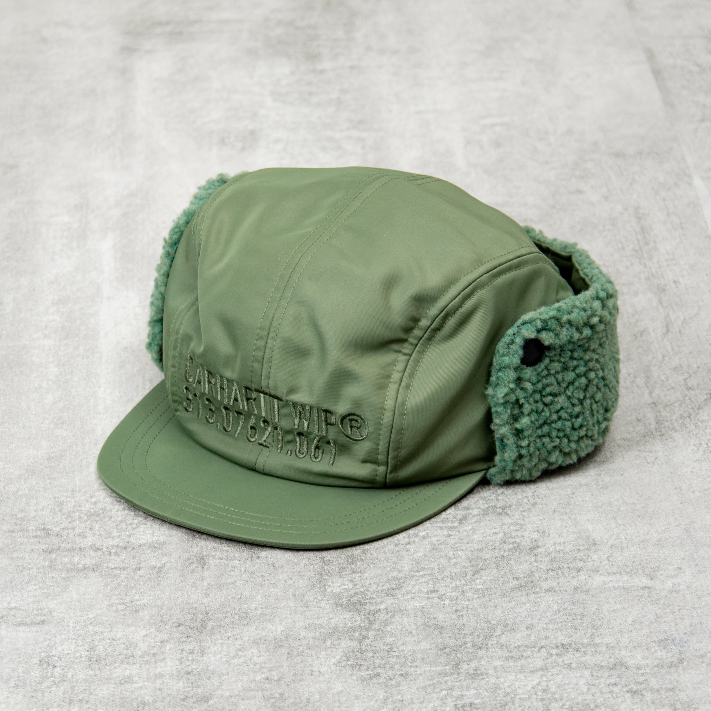 Buy the Carhartt WIP Olten Ear Guard Cap - Duck Green@Union