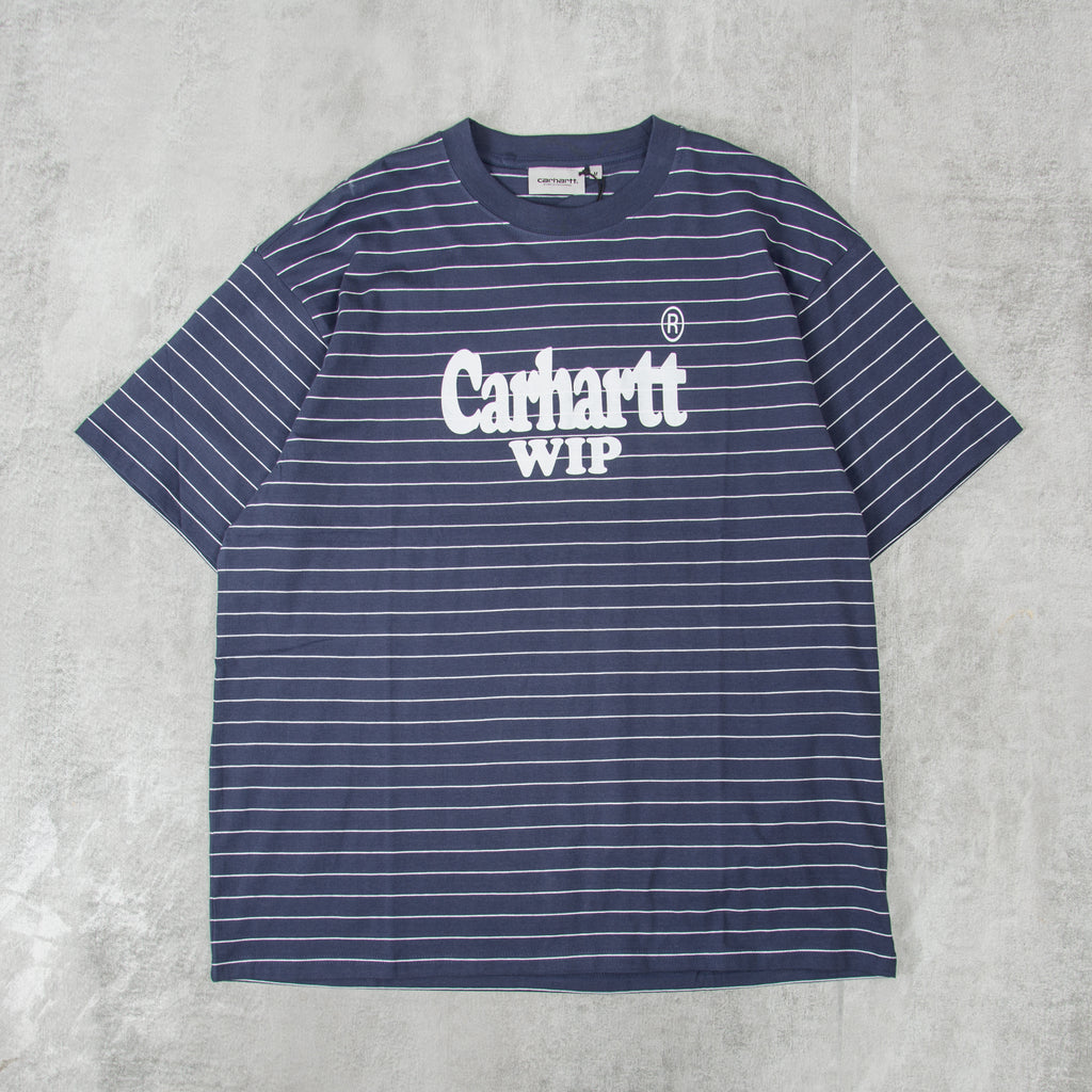 Carhartt WIP Orlean Spree S/S Tee - Blue / White 1