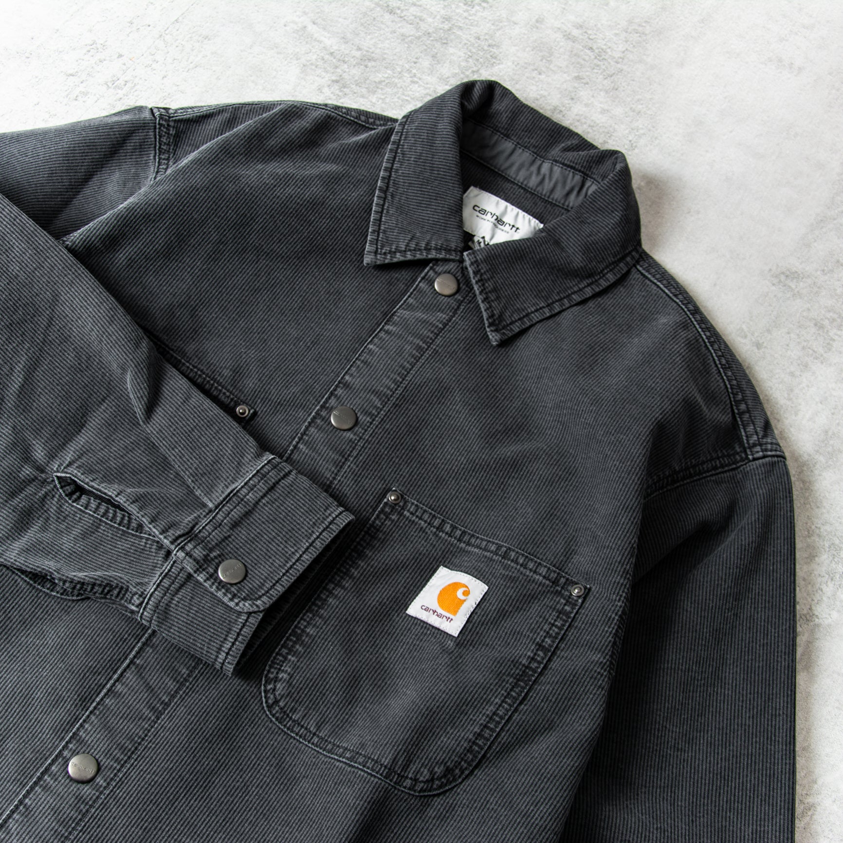 Buy the Carhartt WIP Parrish Shirt Jac - Obsidian @UnionClothing