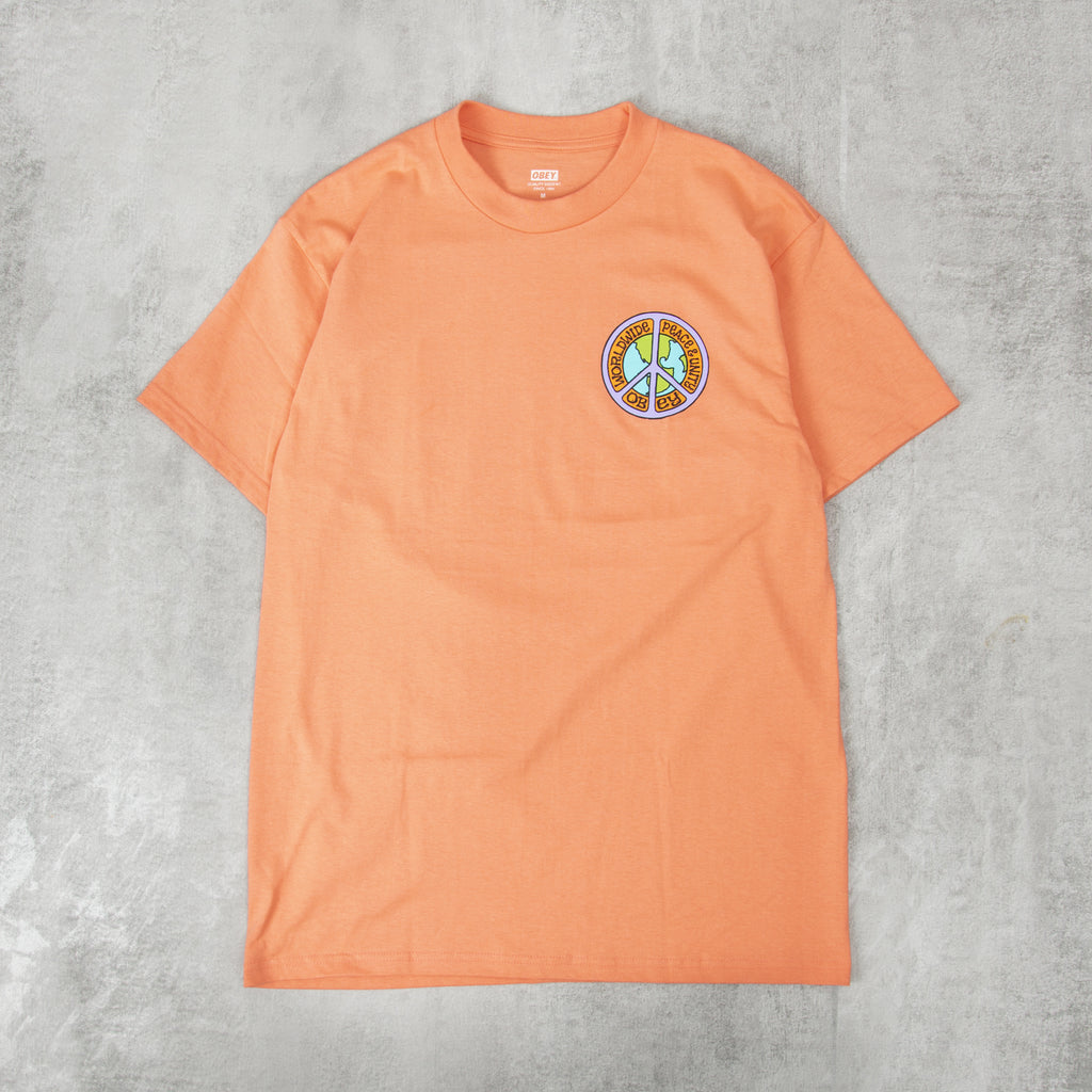 Obey Peace And Unit Tee - Citrus 1