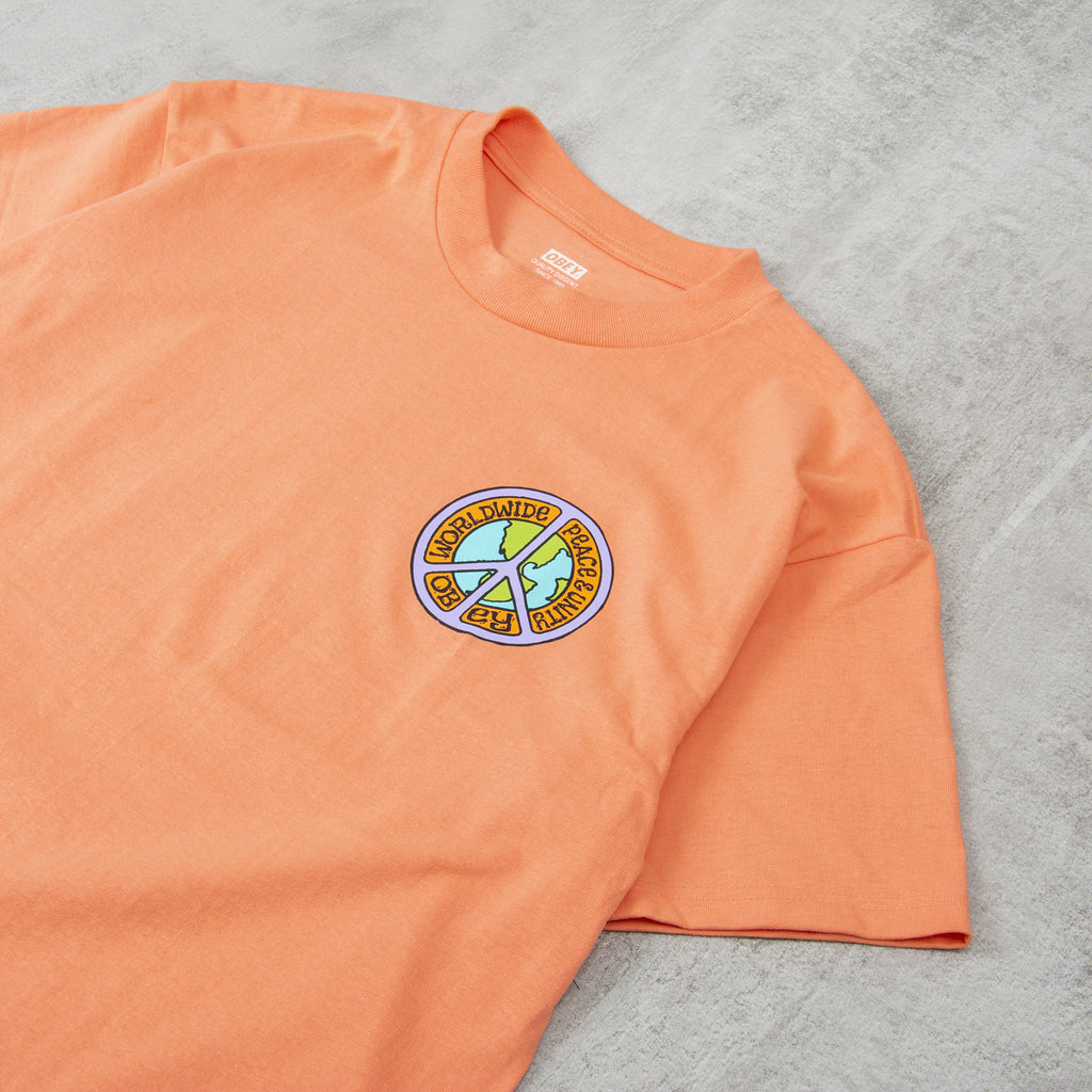 Obey Peace And Unit Tee - Citrus 3