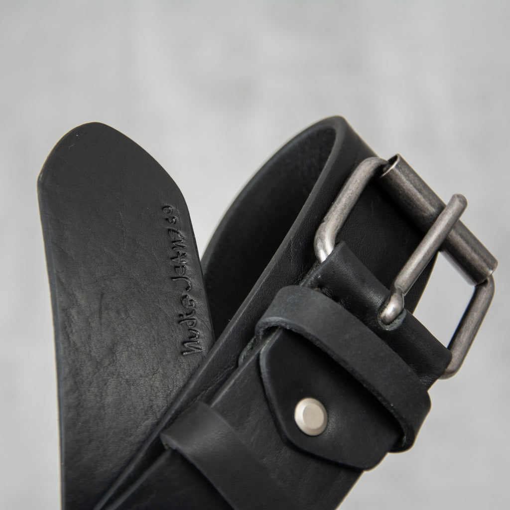 Nudie Pedersson Leather Belt - Black 2