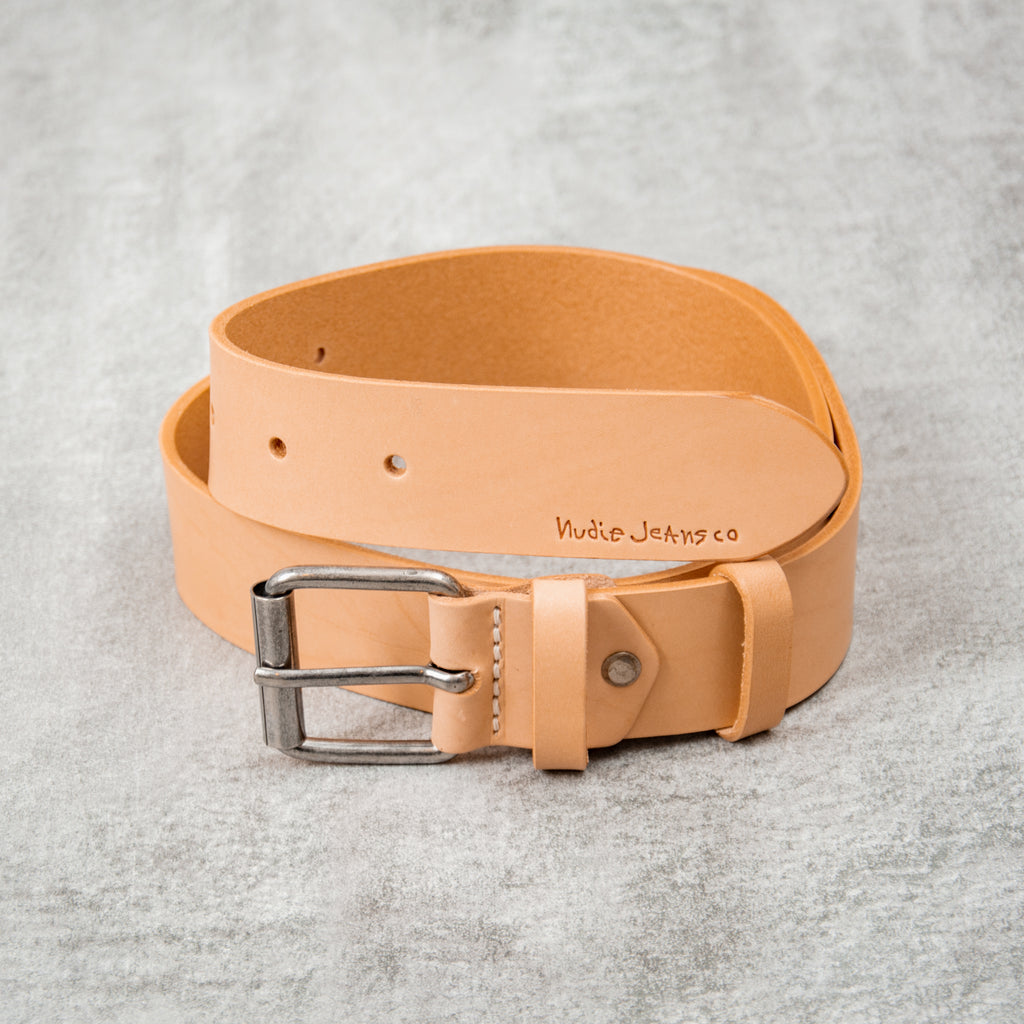 Nudie Pedersson Leather Belt - Natural 1