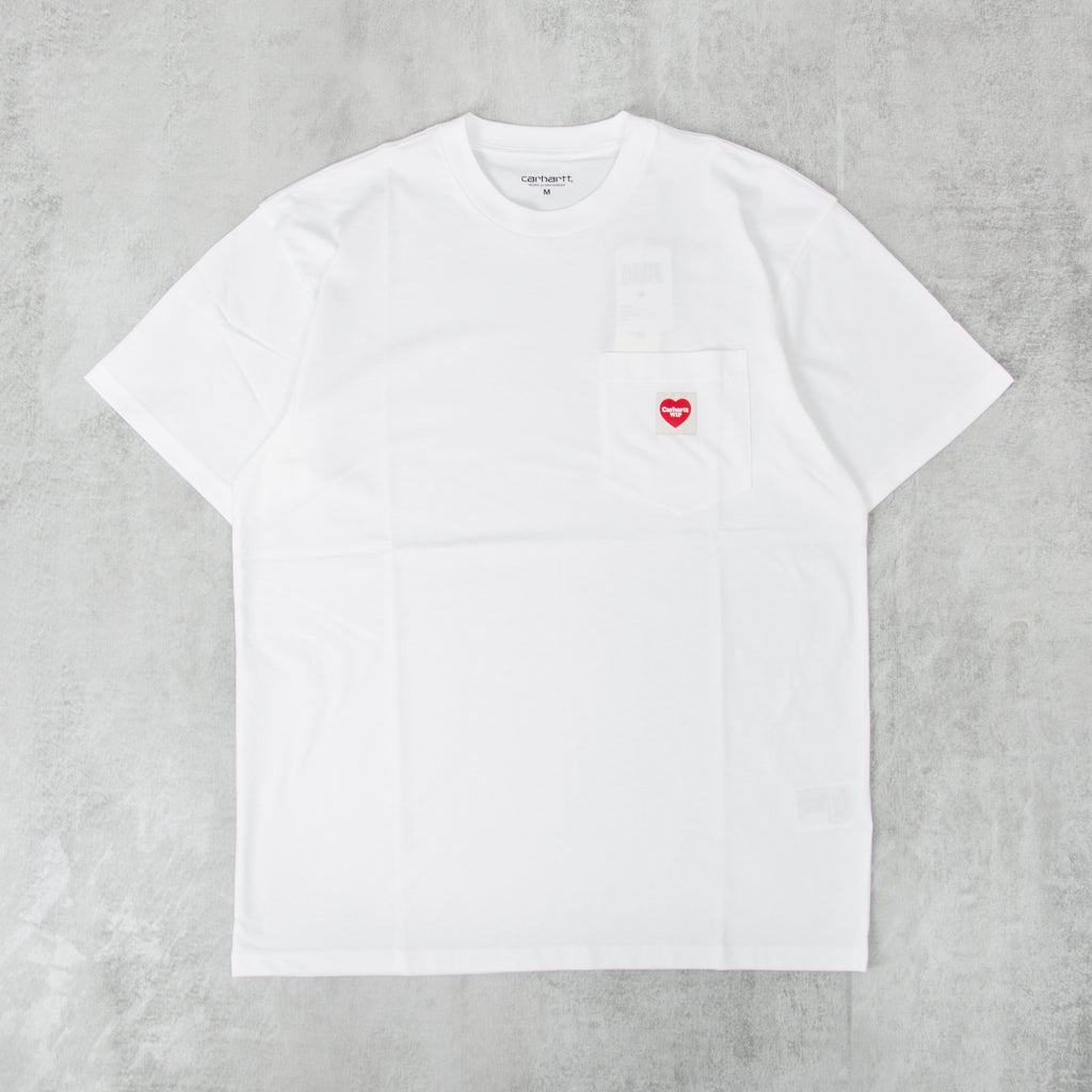 Carhartt WIP Pocket Heart Tee - White 1