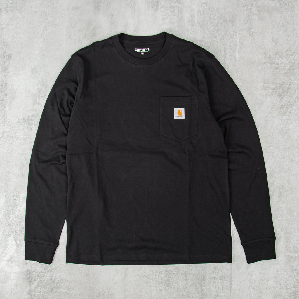 Carhartt WIP Pocket L/S Tee - Black 1