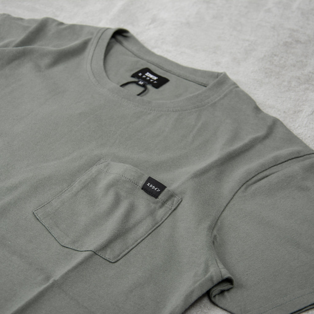 Get the Edwin Pocket T Shirt - Castor Gray online @Union Clothing ...