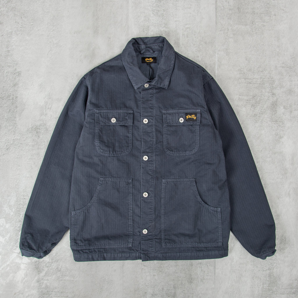 Stan Ray Pork Chop Jacket Lined - Navy Herringbone 1