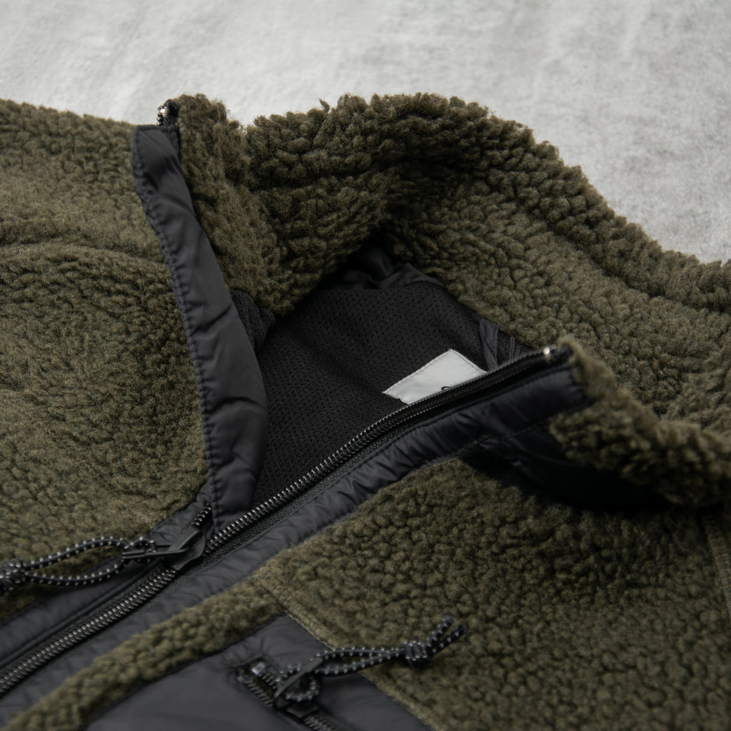 Carhartt WIP Prentis Fleece Liner Jacket - Cypress / Black 4