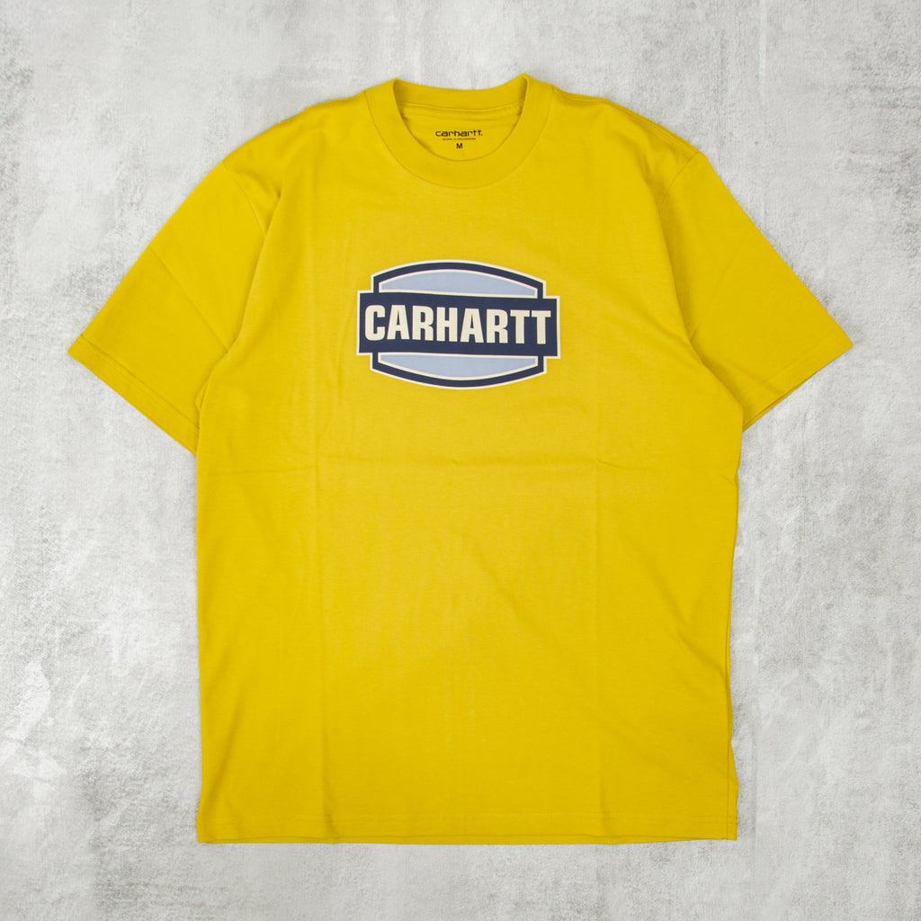 Carhartt WIP Press Script S/S Tee - Golden Olive 1