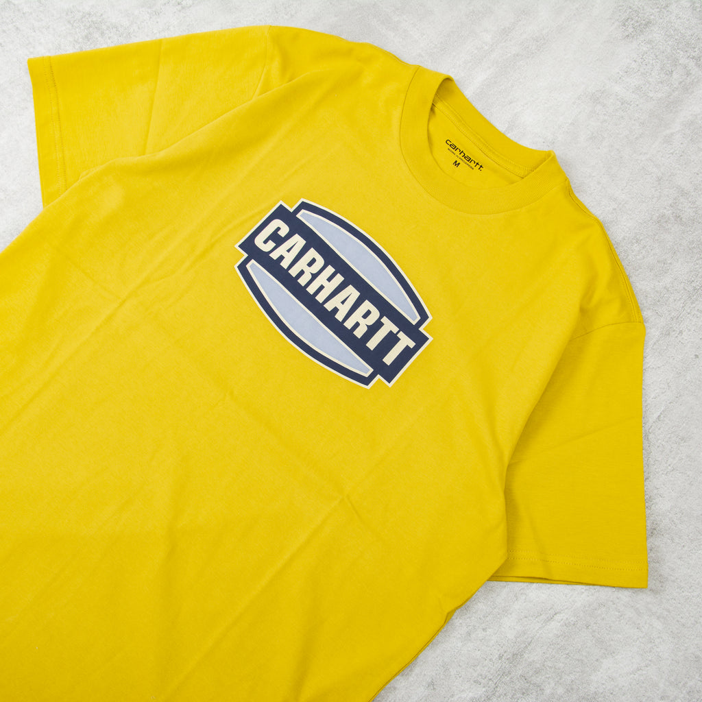 Carhartt WIP Press Script S/S Tee - Golden Olive 2