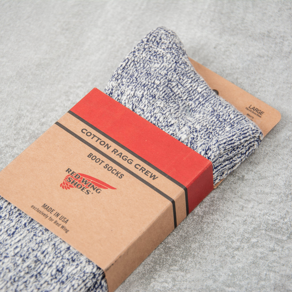 Red Wing Ragg Sock -  Blue / White 2