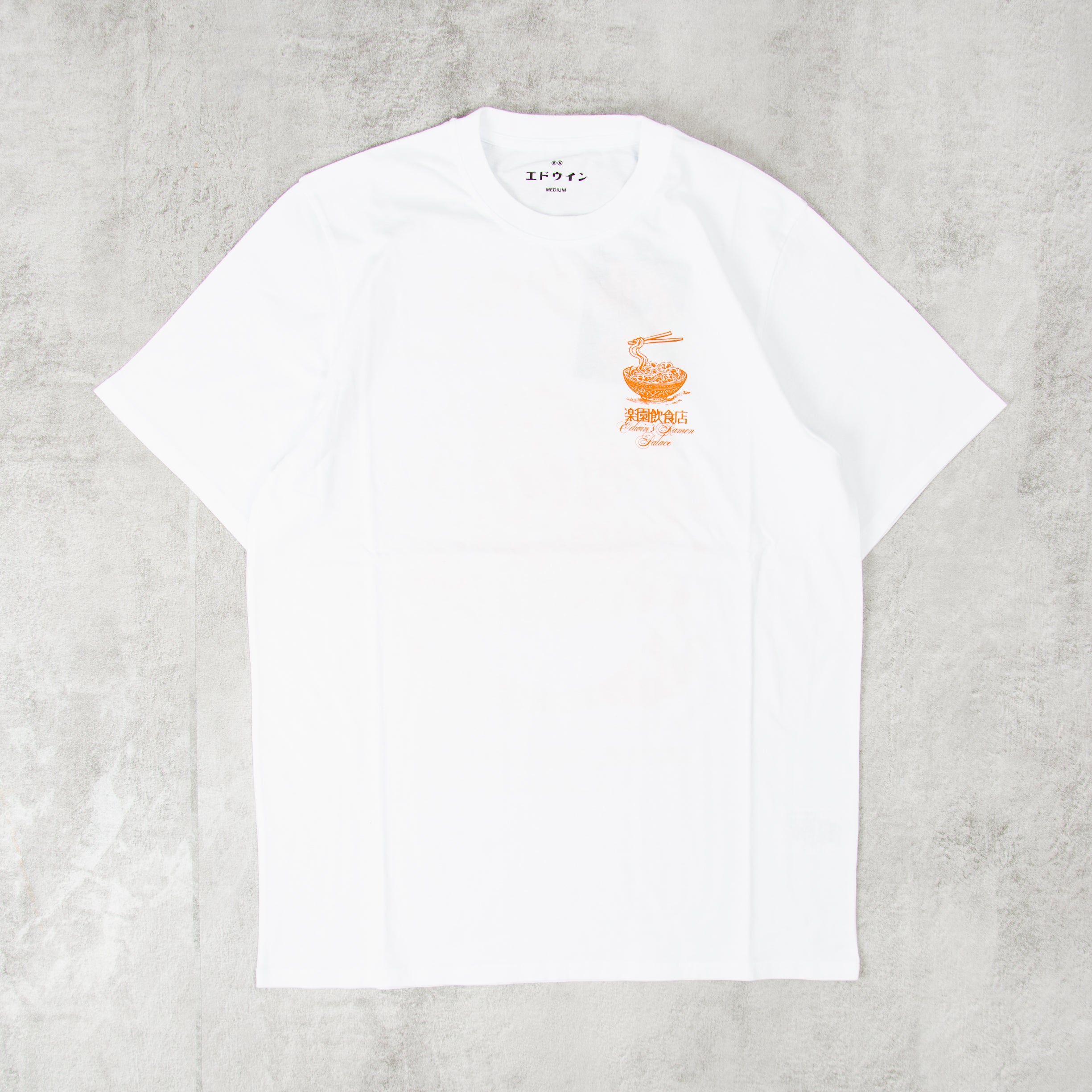 The Edwin Ramen Palace S/S Tee - White T-Shirt Now @ Union
