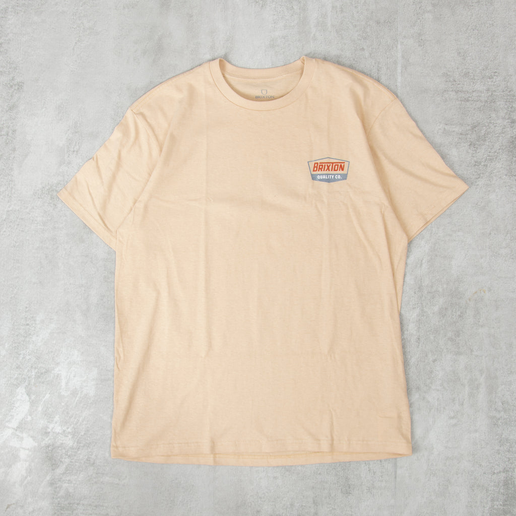 Brixton Regal S/S Tee - Cream / Barn Red 1