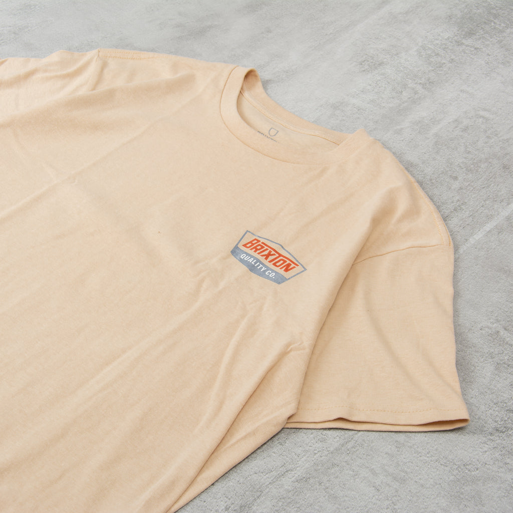 Brixton Regal S/S Tee - Cream / Barn Red 3