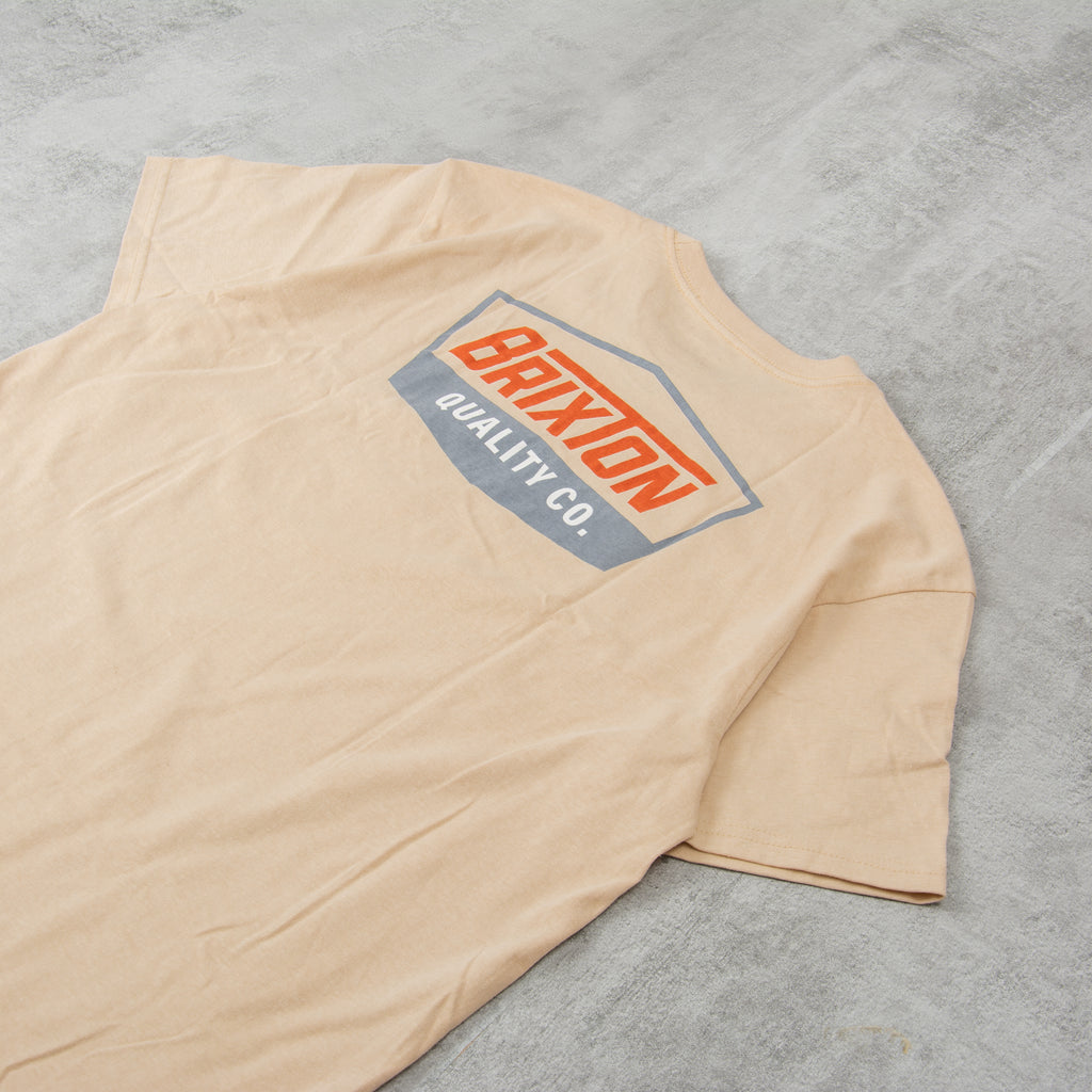 Brixton Regal S/S Tee - Cream / Barn Red 2