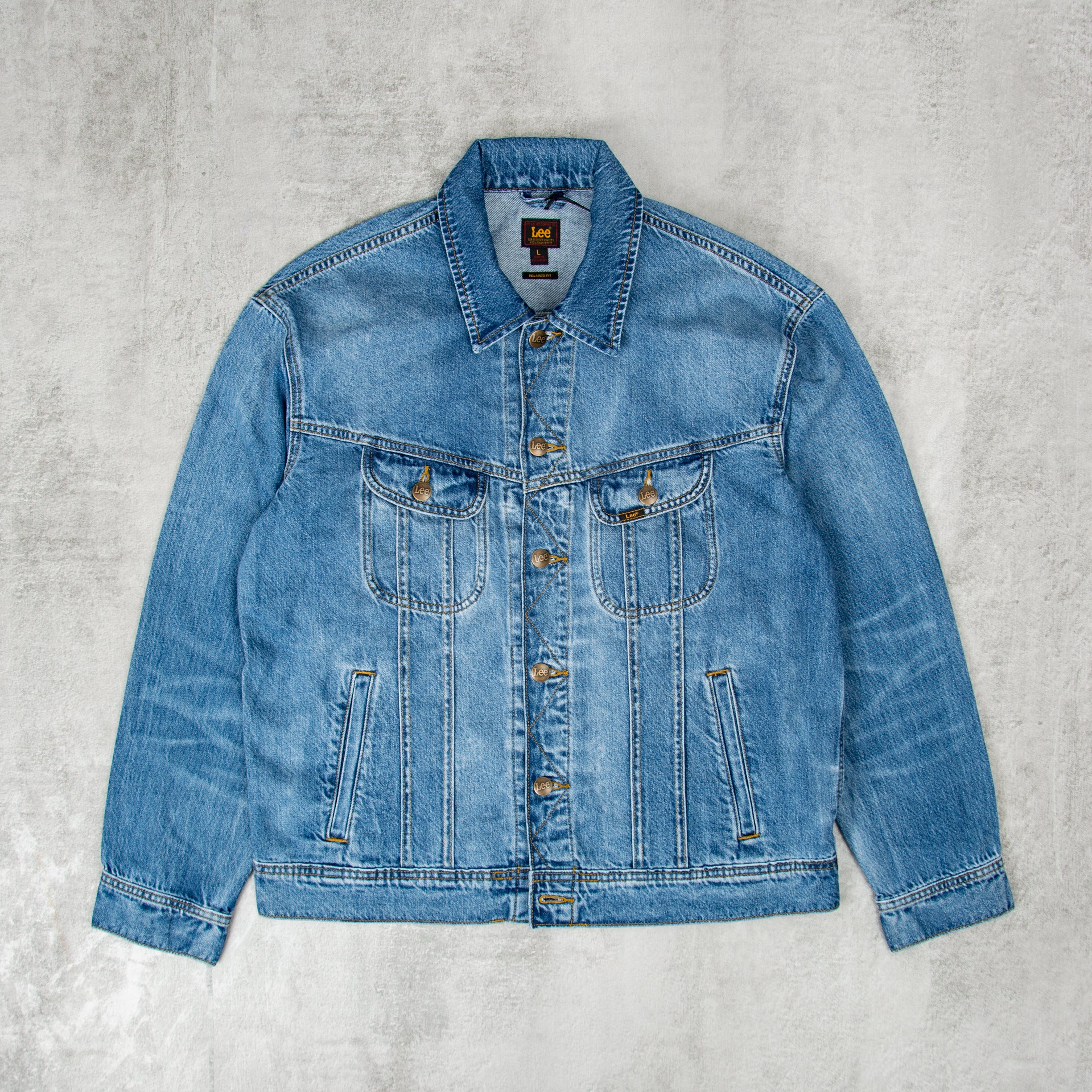 00’s Lee coating jacket S denim Buy the Lee Relaxed Rider Denim Jacket - Sandstorm @Union Clothing