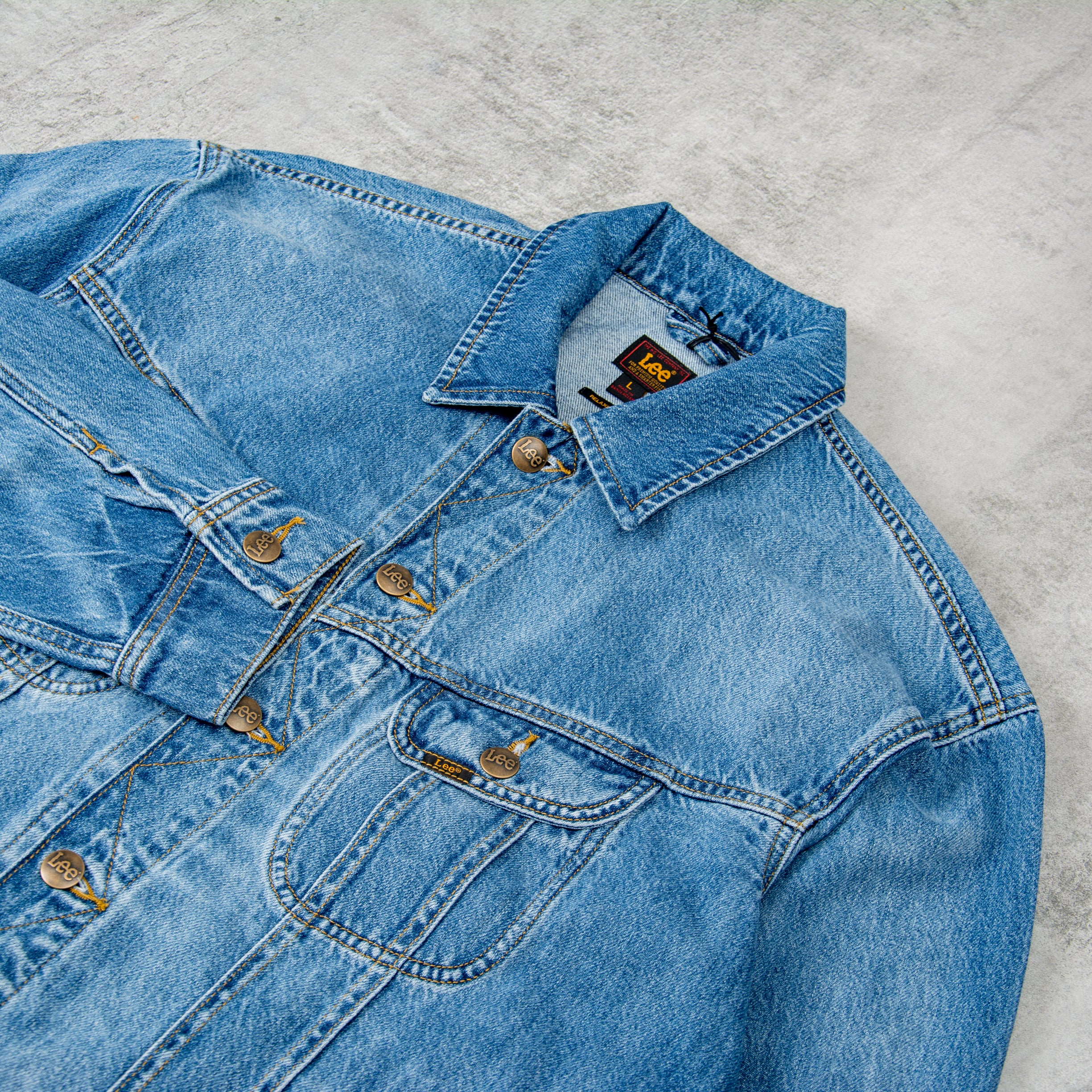Buy the Lee Relaxed Rider Denim Jacket - Sandstorm @Union Clothing