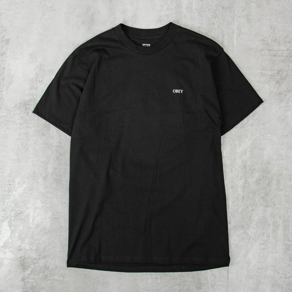 Obey Ripped Icon Tee - Black 1