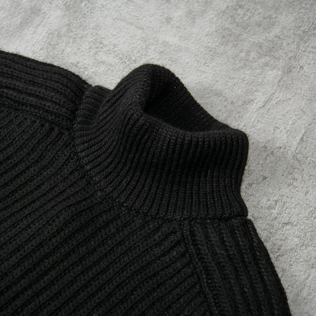 Edwin Roni High Collar Sweater Knit - Black 2