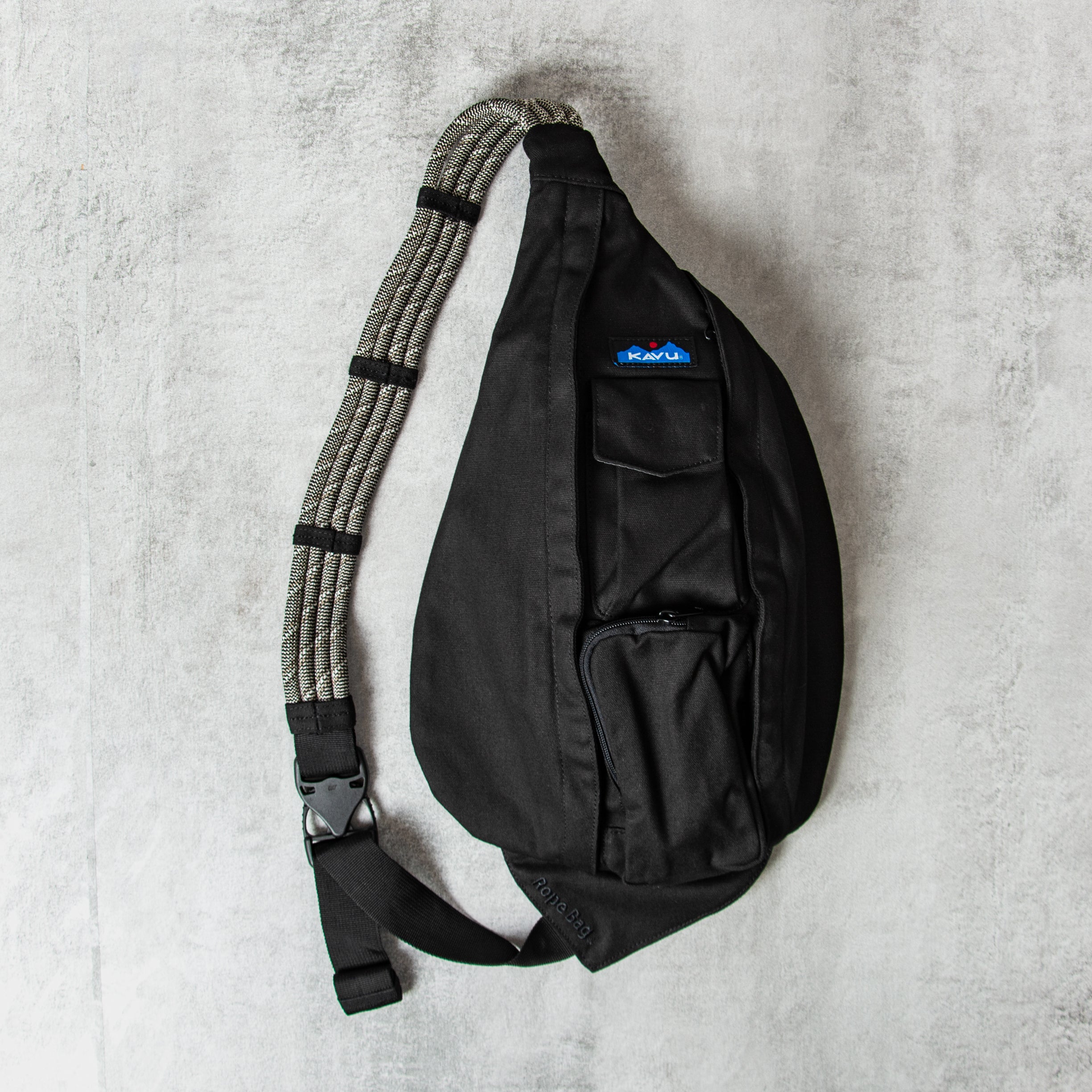 Buy the Kavu Rope Bag Black online @Union Clothing Union Clothing