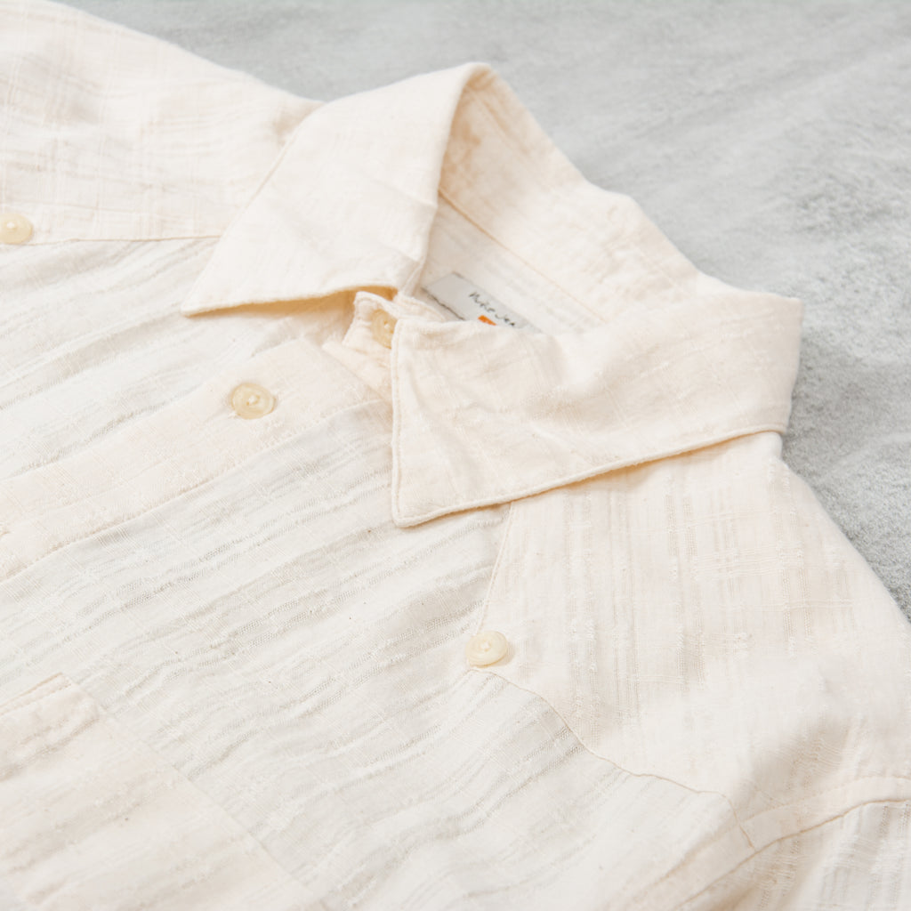 Nudie Ryan Cuban Shirt - Ecru 5