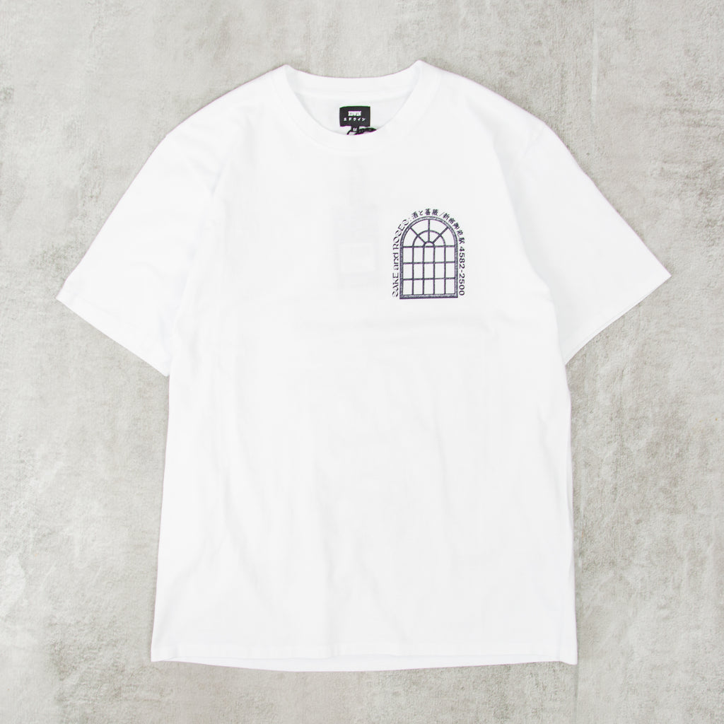Edwin Sake and Roses S/S Tee - White 1
