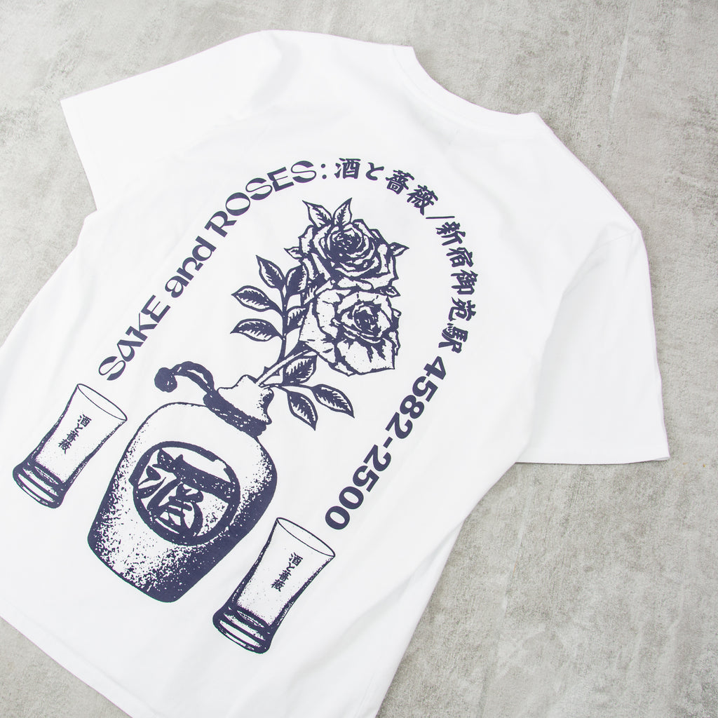 Edwin Sake and Roses S/S Tee - White 2