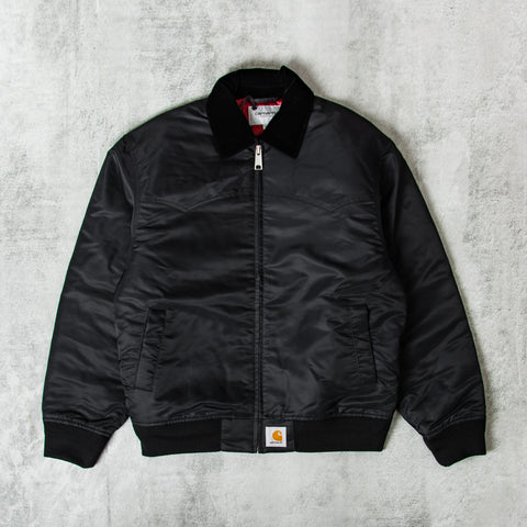 Buy the Carhartt WIP Santa Fe Alumni Jacket - Black @Union