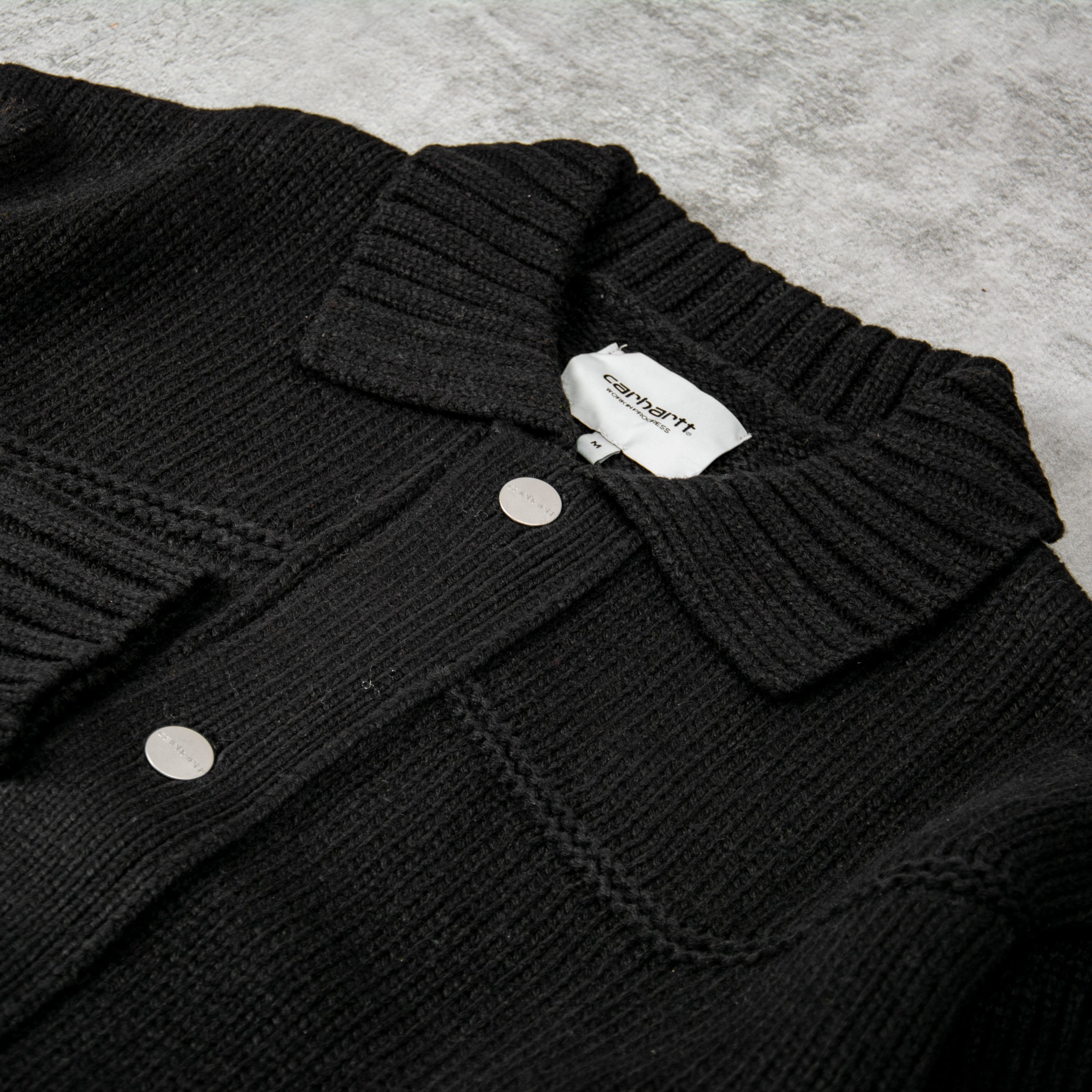 Buy Carhartt WIP Santa Fe Cardigan - Black@Union Clothing | Union 
