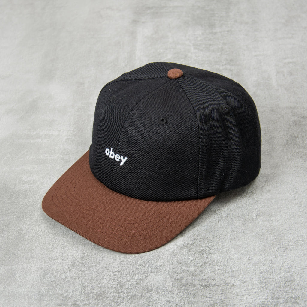 Obey Shade 6 Panel Snapback - Black Multi 1