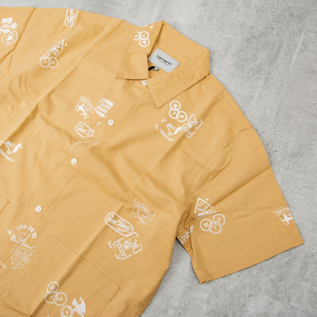 Carhartt WIP Stamp Shirt - Bourbon 3