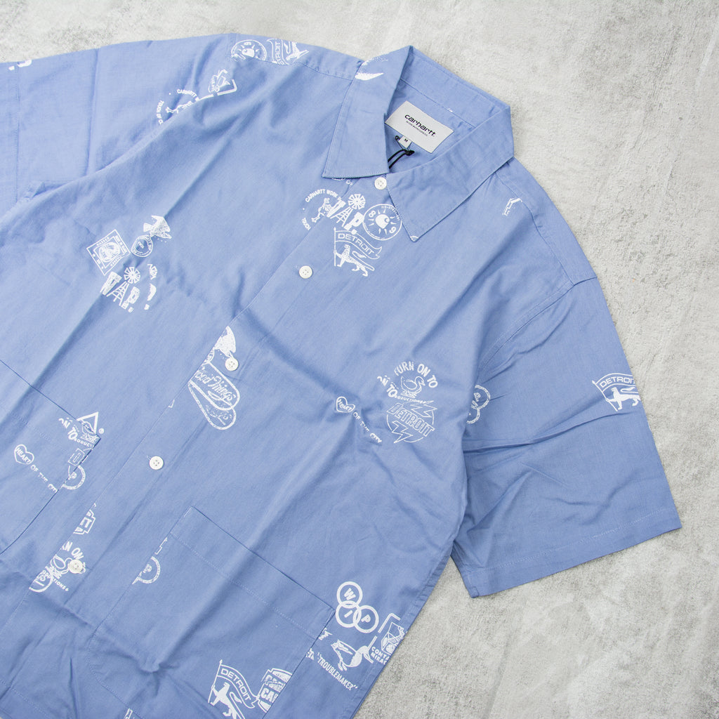 Carhartt WIP Stamp Shirt - Charm Blue 3