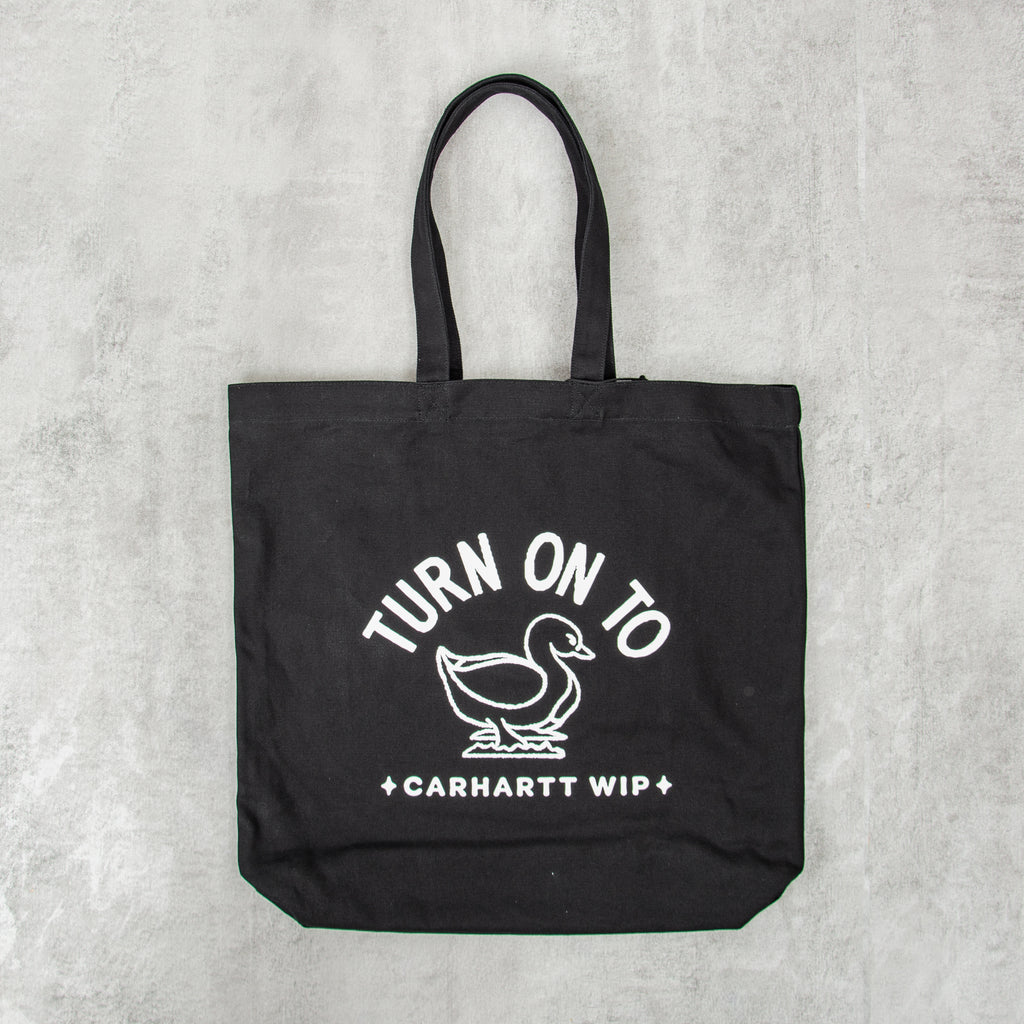 Carhartt WIP Stamp Tote - Black / White 1