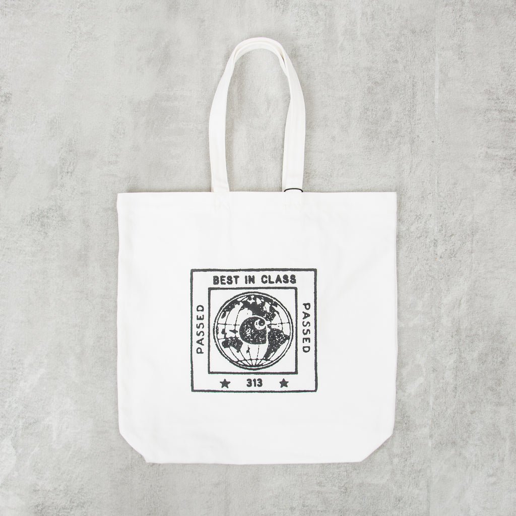 Carhartt WIP Stamp Tote - White / Black 1