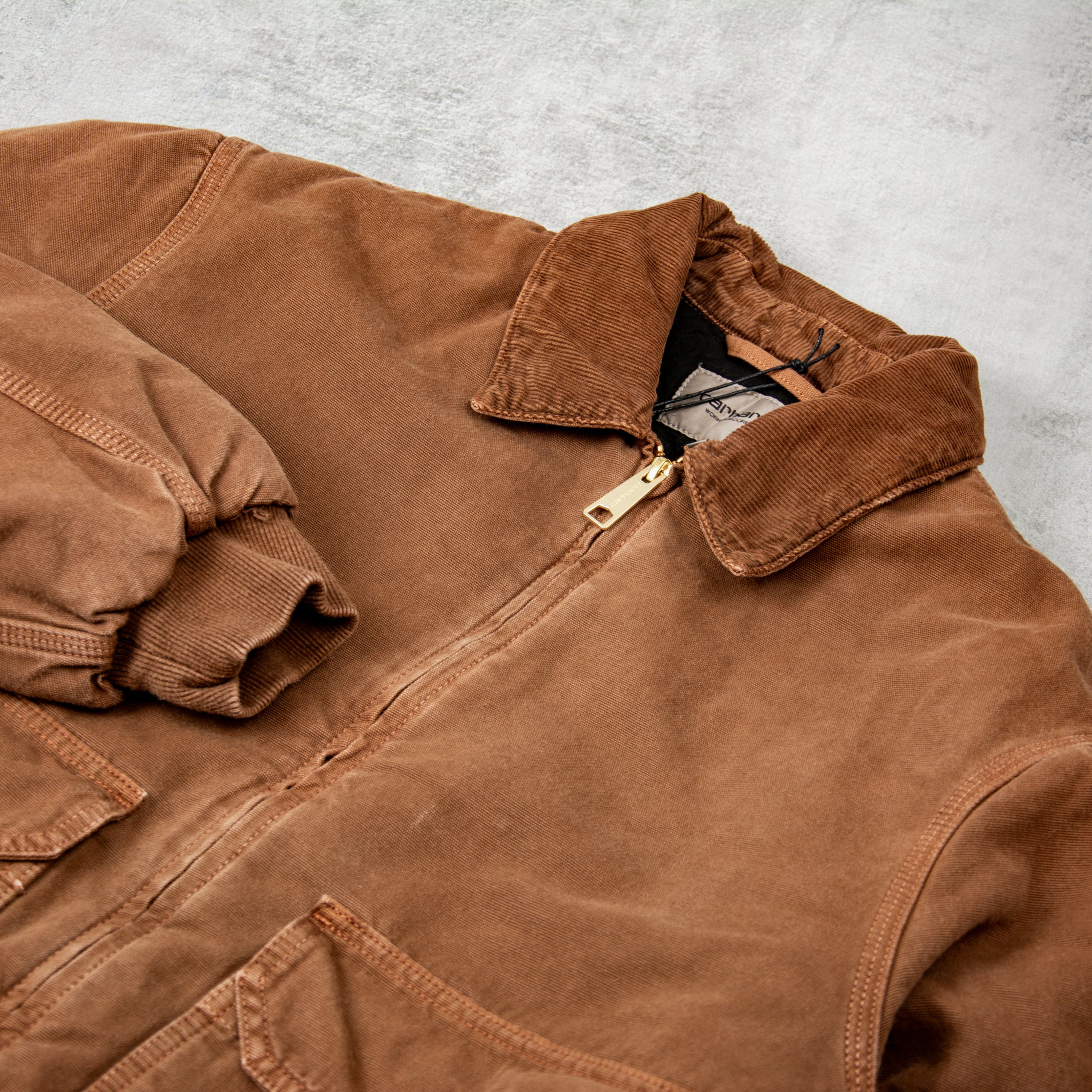 The Carhartt WIP Stanton Jacket - Choclate Stone Dyed @Union