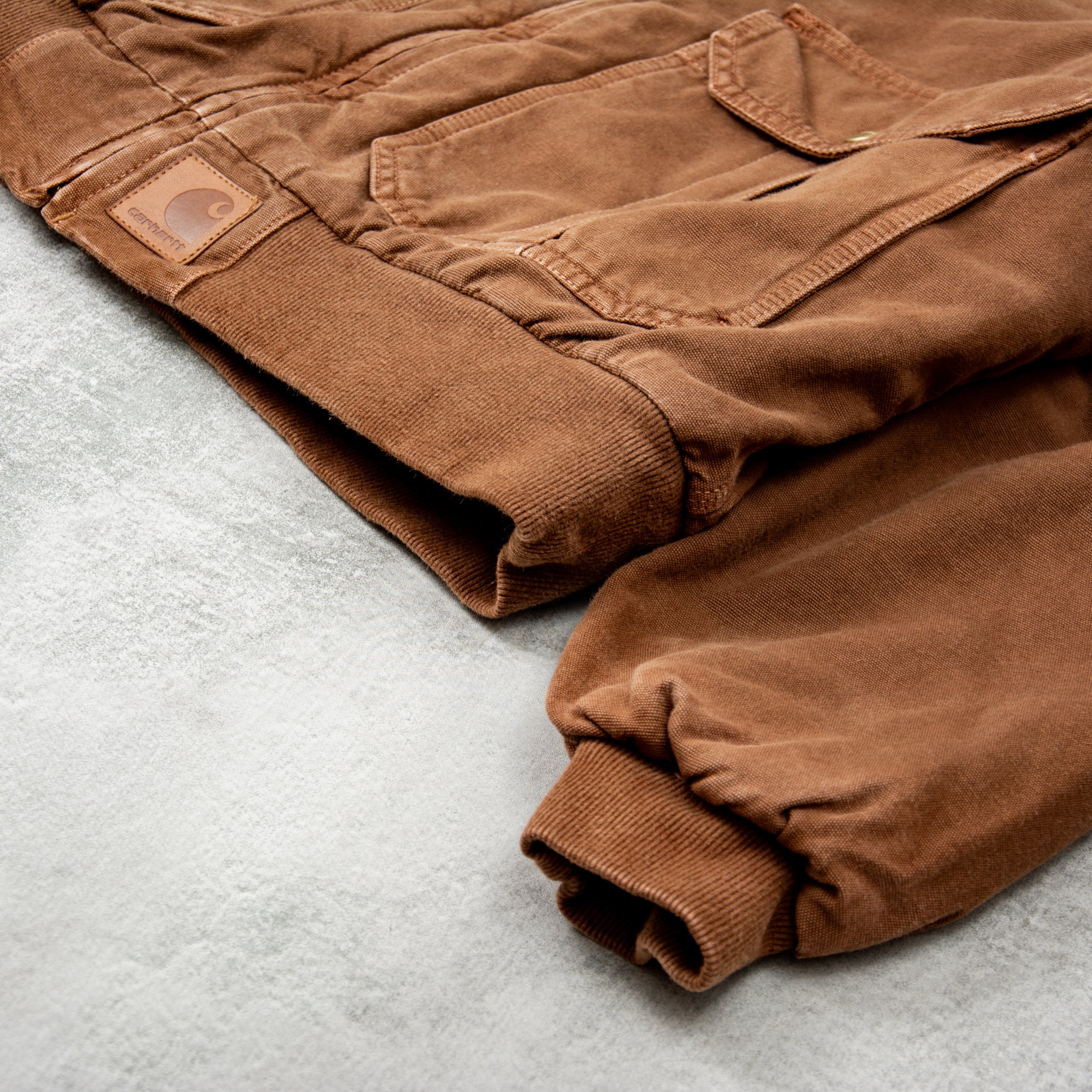 The Carhartt WIP Stanton Jacket - Choclate Stone Dyed @Union
