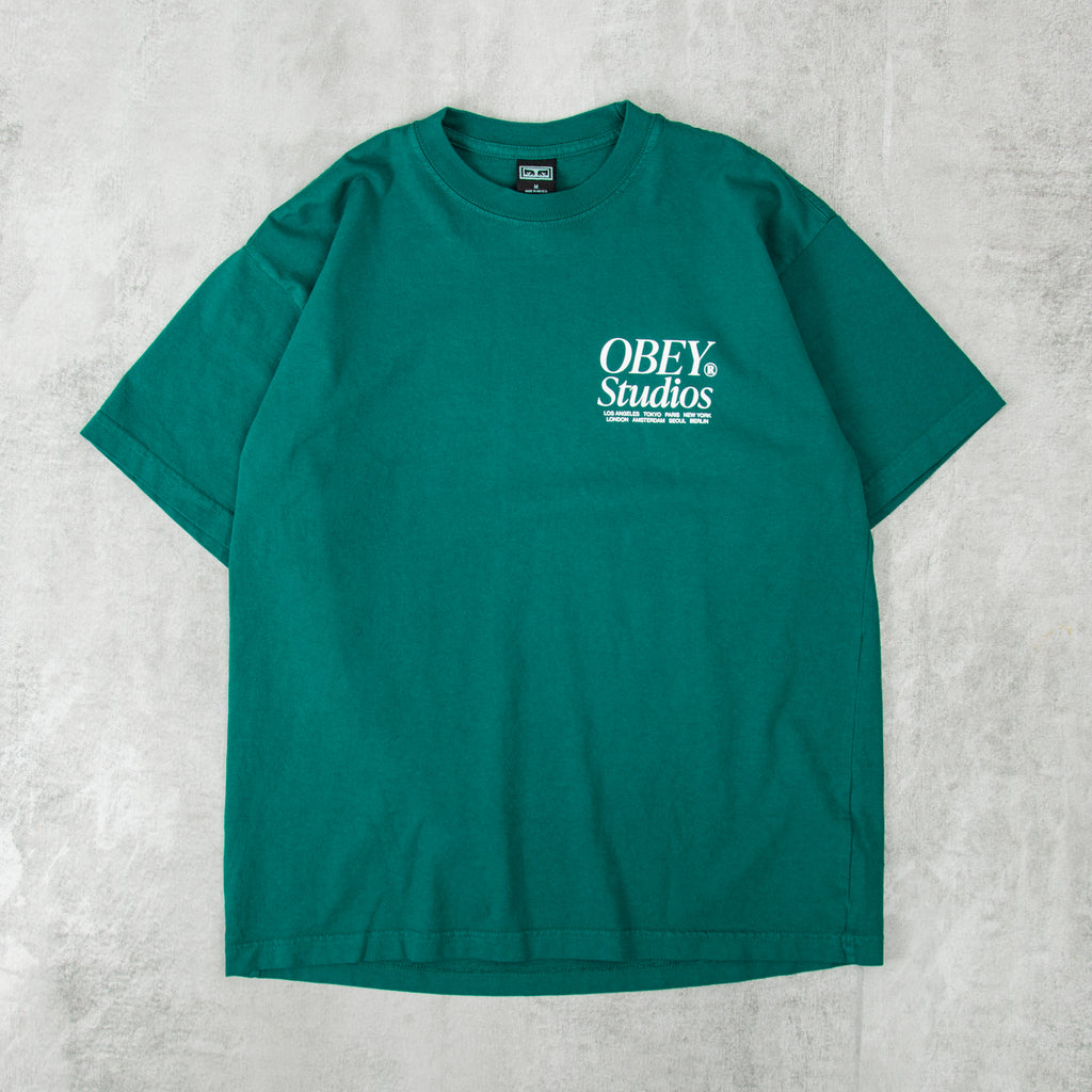 Obey Studios Icon Tee - Adventure Green 1