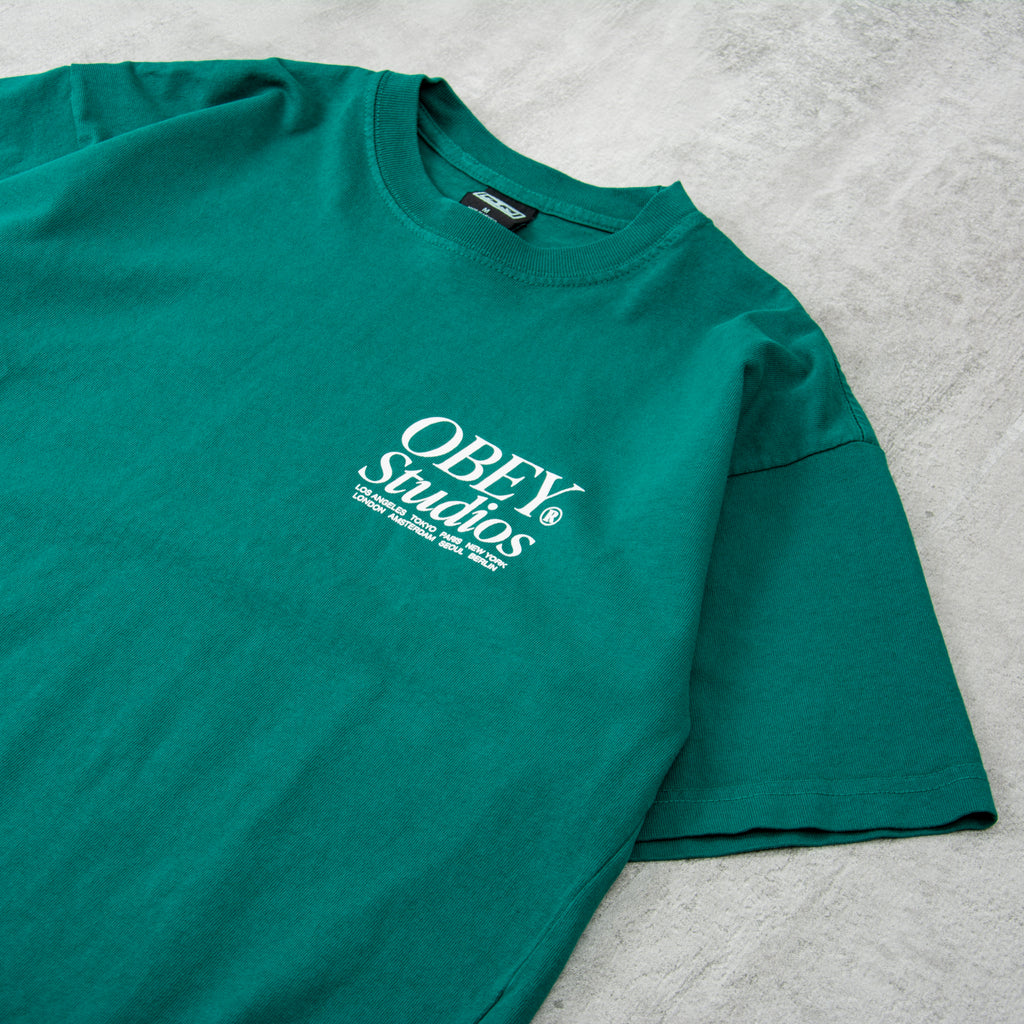 Obey Studios Icon Tee - Adventure Green 3