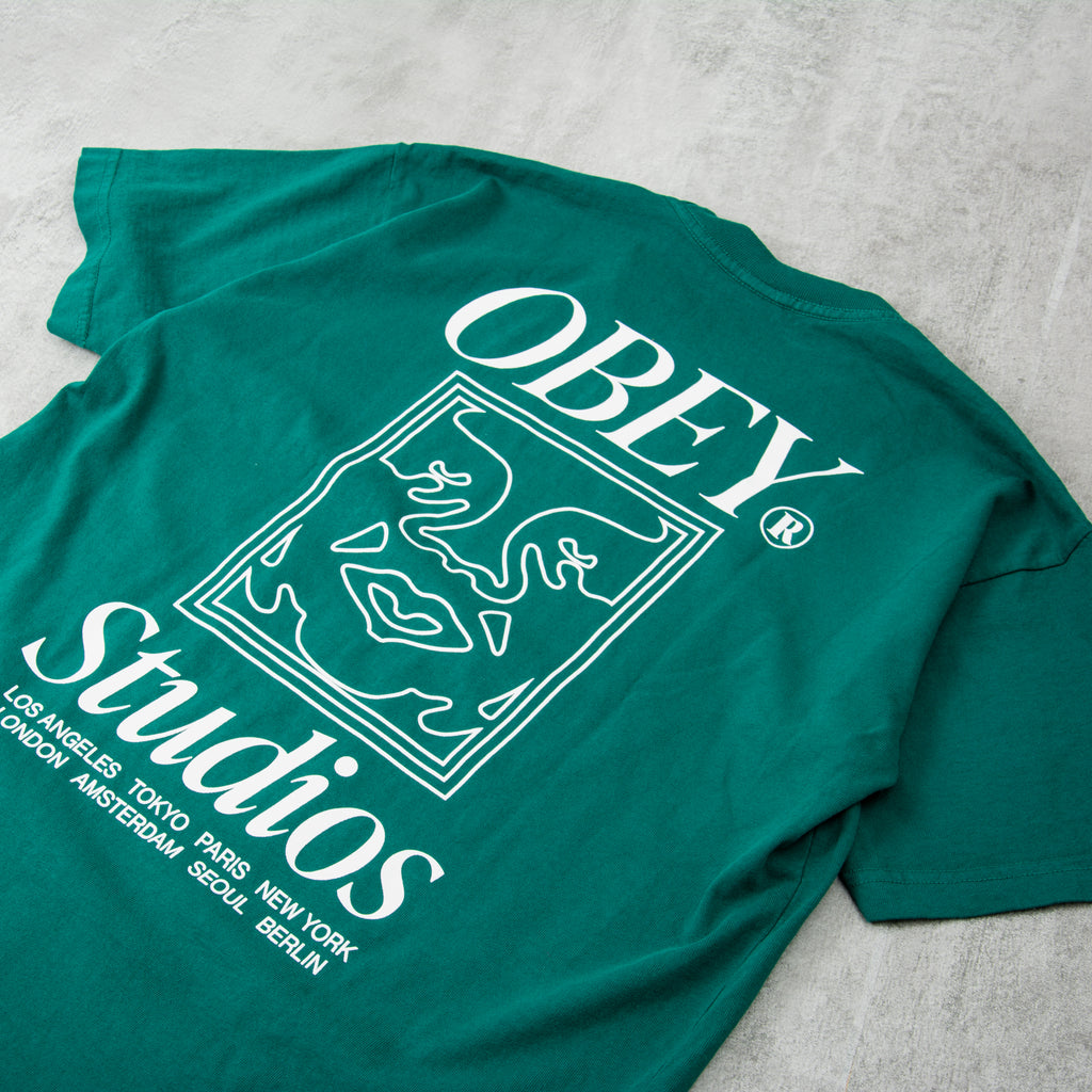 Obey Studios Icon Tee - Adventure Green 2