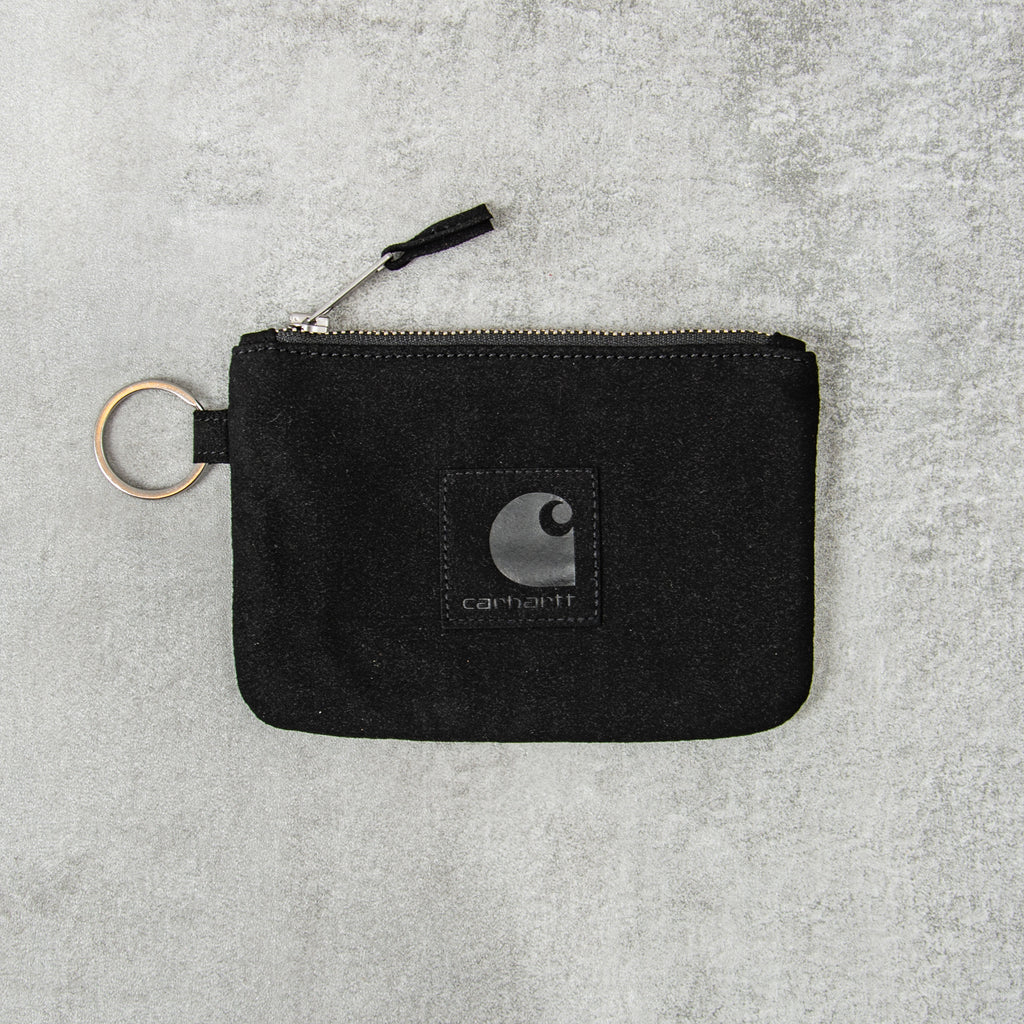 Carhartt WIP Suede Zip Wallet - Black 1